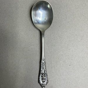 Rose Point Round Soup Bowl Spoon 5 7/8 Single Only Wallace 1934 Silversmiths